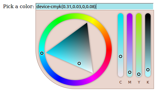 screenshot of color picker in jquery-mobile dialog