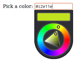 screenshot of color picker in jquery-mobile dialog